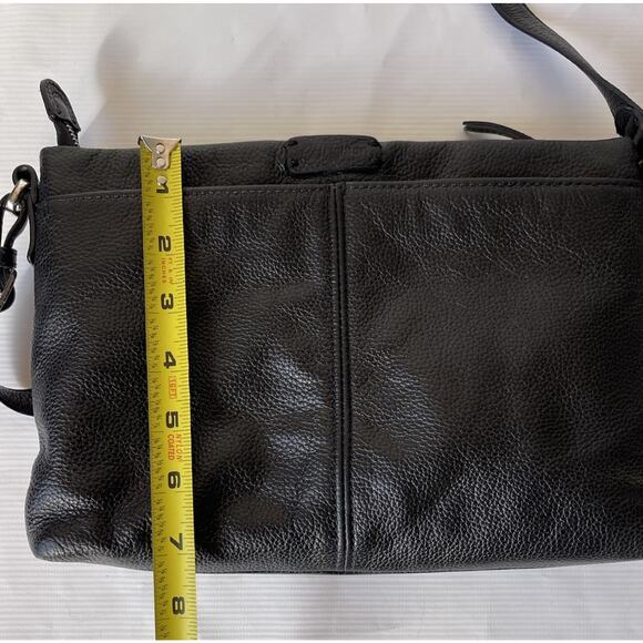 Brighton Black Python Pretty Tough Studded City Crossbody Bag Purse - Picture 8 of 10